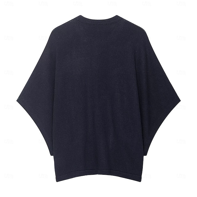 Women's Knit Tee Tee Top Solid Color Elegant Stylish Casual