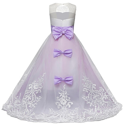 Sleeveless Kids Girl Girls' Dress Flower Wedding