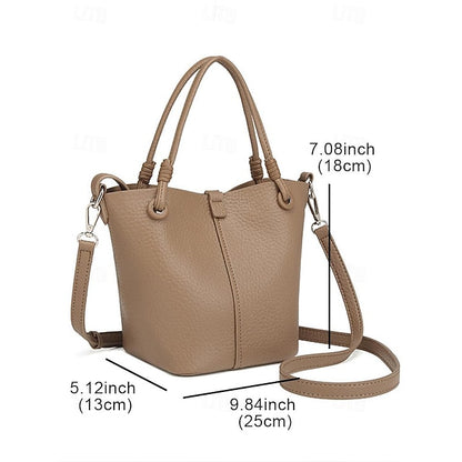 Women's Pouch Stylish Bag Bucket Matching with – Leather