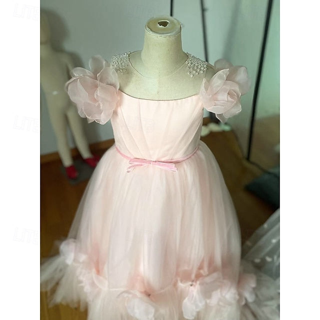 Girl Girls' First Flower Party Communion Dress