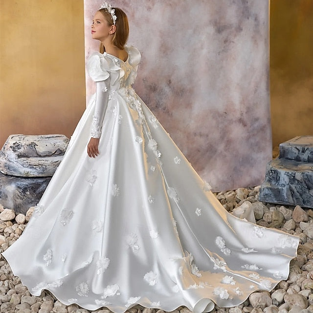 Communion Flower Dress Girls' Girl Formal First