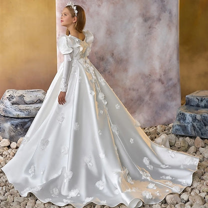 Communion Flower Dress Girls' Girl Formal First