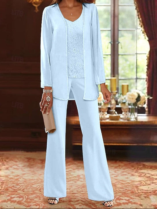 of Beach Mother Bride Piece the Formal Wedding Pantsuit 3