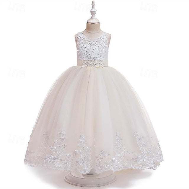 Princess Kid's Girl Girls' Flower Dress
