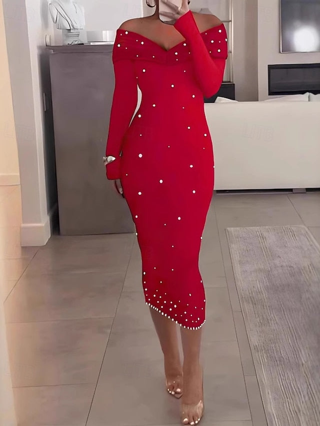 Women's Midi Dress Prom Dress Party Dress Cocktail Dress