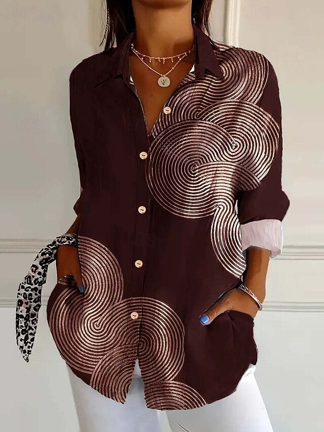 Women's Shirt Linen Like Breathable Lightweight Daily