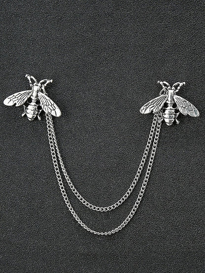 Elegant Pins Reindeer – Men's Alloy Christmas Collar