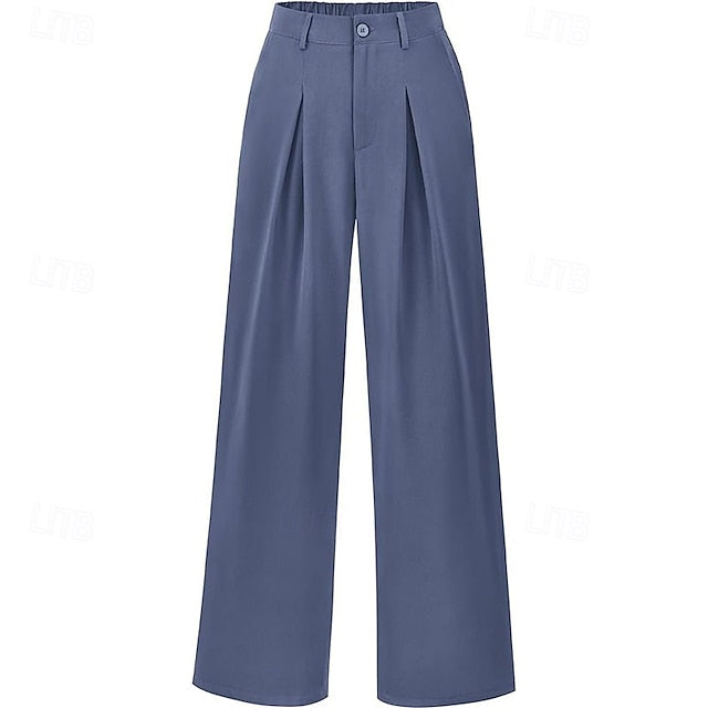 Women's Wide Leg Slacks Streetwear Casual Full Length