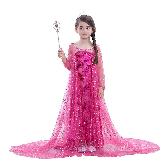 Princess Elsa Movie Dress Girls' Flower Frozen Girl