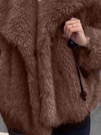 Fur Furs Comfortable Faux Coat Warm Leathers Women's