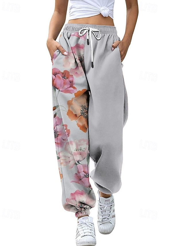 Women's Slacks Straight Streetwear Casual Full Length
