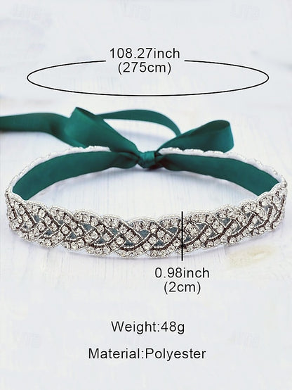 Bridal Waistband Wedding Rhinestone Elegant Crystal