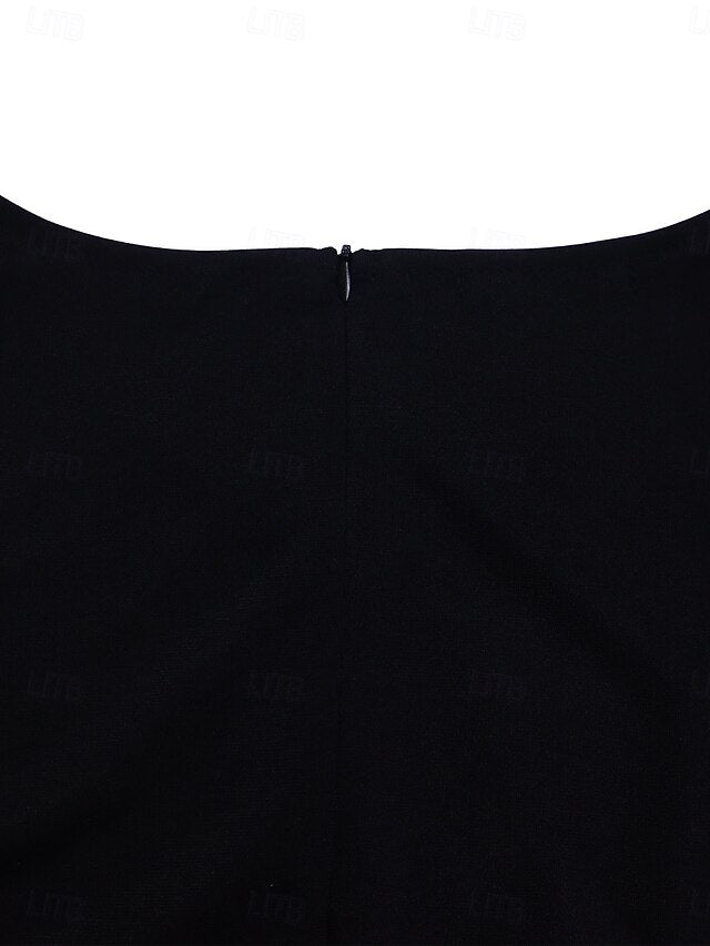 Women's Midi Dress Black Dress Party Dress Elegant Fashion