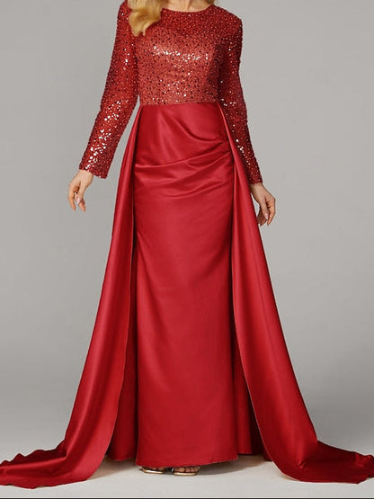 Mermaid Evening Dress Floor Carnival Elegant Masquerade Gown