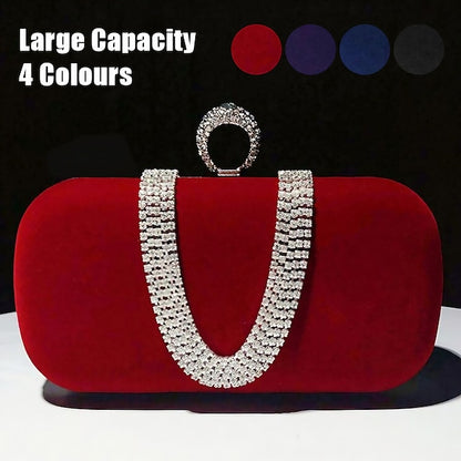 Bags Clutch Evening Velvet Wristlet Bag Women's