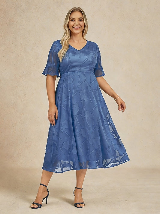 Women's Midi Dress Chiffon Dress A Line Dress Elegant Daily