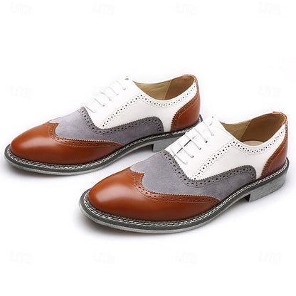 Spectator Wingtip Gatsby-Inspired Shoes Men's Oxford in