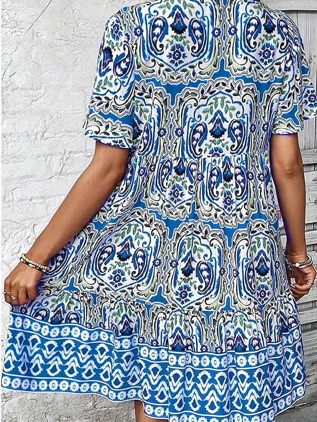 Women's Mini Dress Petite Dress Casual Dress Boho Chic