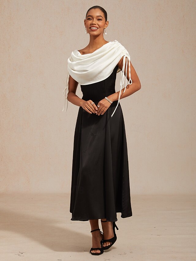Women's Midi Dress Sheath Dress Elegant Solid Color