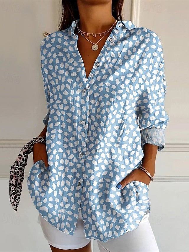Women's Shirt Print Graphic Flower Daily Stylish Basic Half