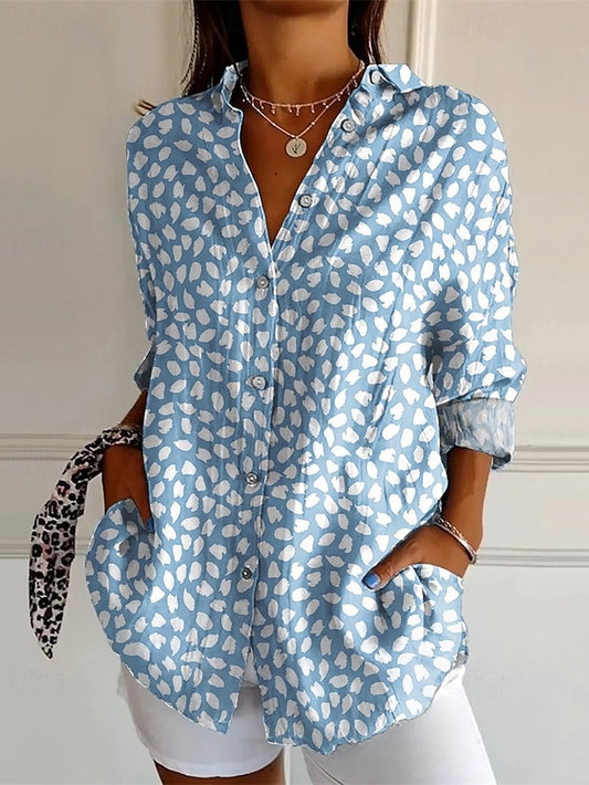 Women's Shirt Print Graphic Flower Daily Stylish Basic Half