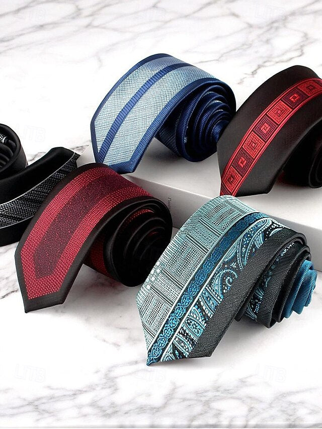 with Men's Classic Necktie Pattern Polyester