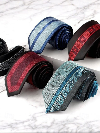 with Men's Classic Necktie Pattern Polyester