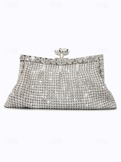 Green Women's Clutch Sage Rhinestone Vintage Purse –