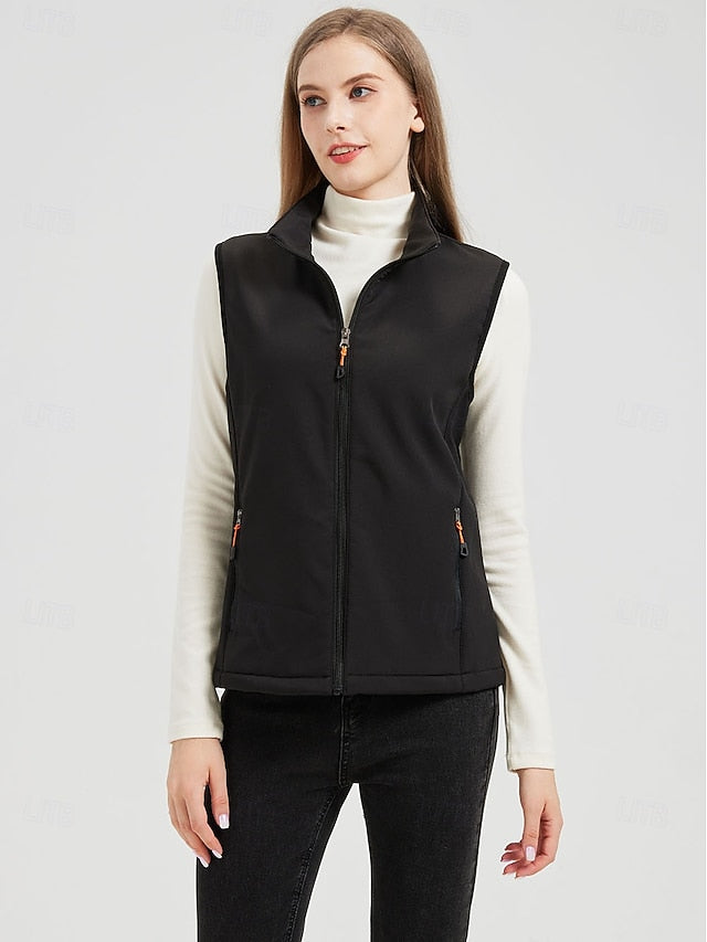 Women's Hiking Vest Winter Coat Fleece Vest Winter Vest