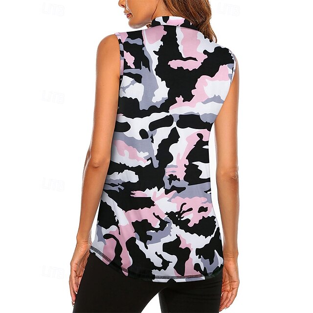 Women's Camo / Camouflage Sport Shirt Golf Polo Shirt