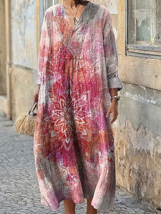 Women's Maxi Dress Sundress A Line Dress Casual Boho