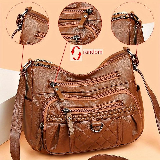 PU Women's Shoulder Leather Bag Crossbody Hobo