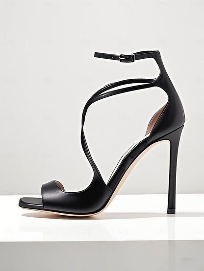 Crisscross Elegant Heels Satin Women's - Lavender Stiletto