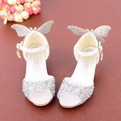 Shoes Princess Sparkly Girls' Glittery Butterfly