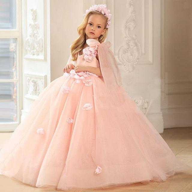 Sleeveless Wedding Summer Dress Spring 3D Sequin Girls'