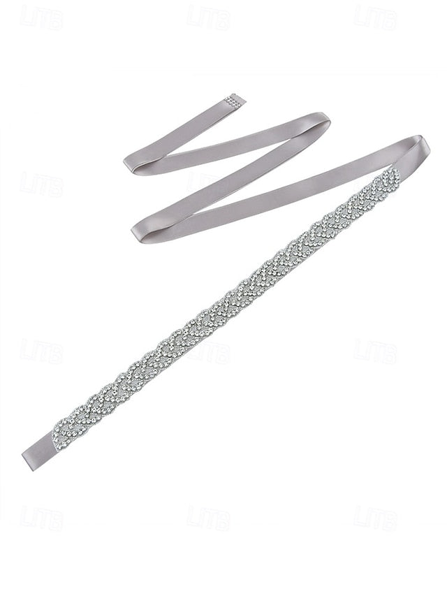 Bridal Waistband Wedding Rhinestone Elegant Crystal