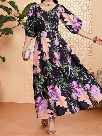 Dress V Bride Floor the Mother of A-Line Neck Length Elegant