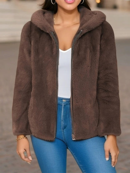 Zipper Jacket Casual Women's Comfortable Pocket Warm