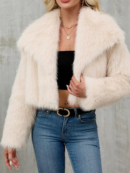 Faux Coat Warm Fur Comfortable Women's Furs Leathers
