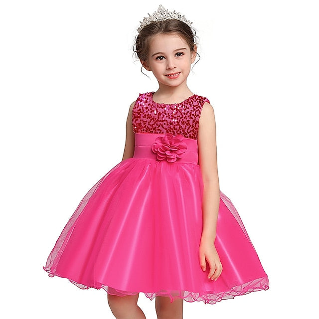 Girl Dress Flower Party Wedding Girls'
