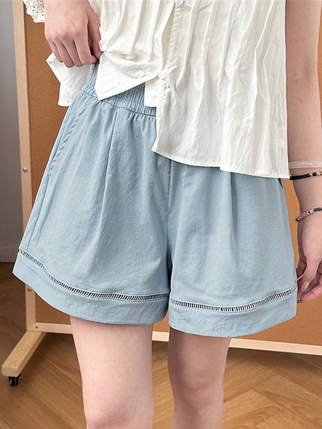 Women's Chinos Shorts Vacation Vintage Fashion Short High
