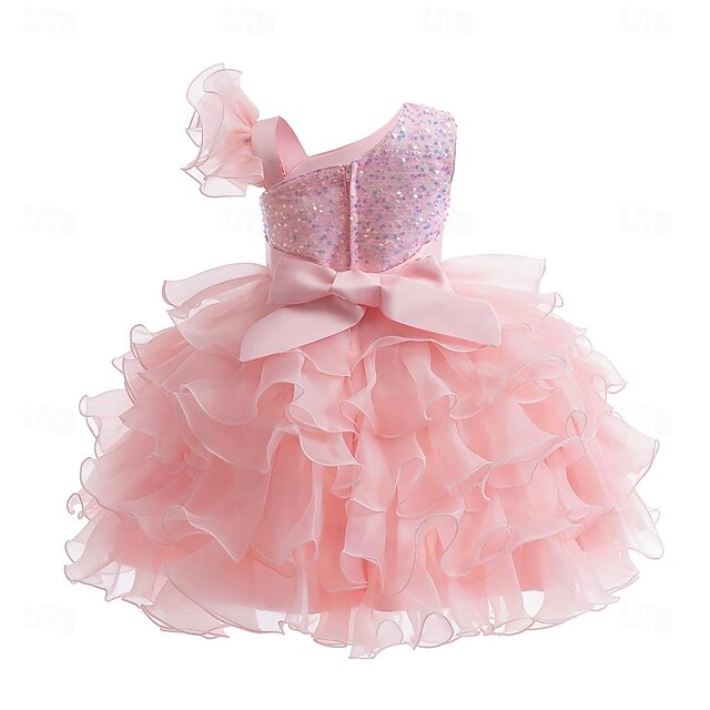 Party Kids Flower Gown Pageant Ball Wedding Dress Girls Ruffle