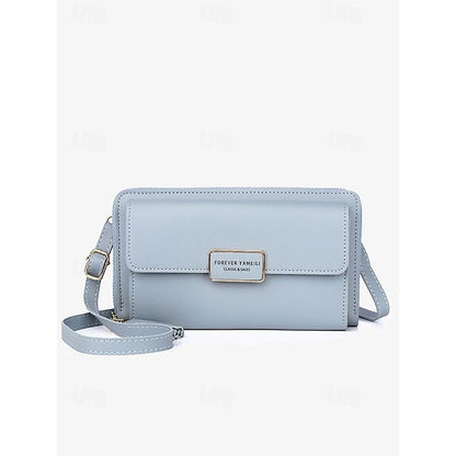 Bag Mobile Leather Crossbody Women's PU Phone Wristlet