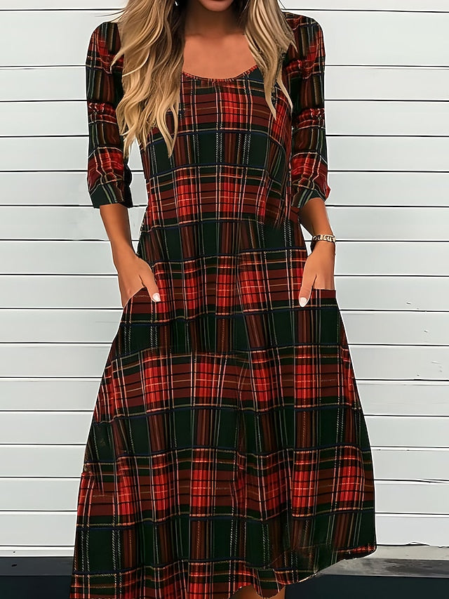 Women's Midi Dress Casual Dress Winter Dress Sheath Dress