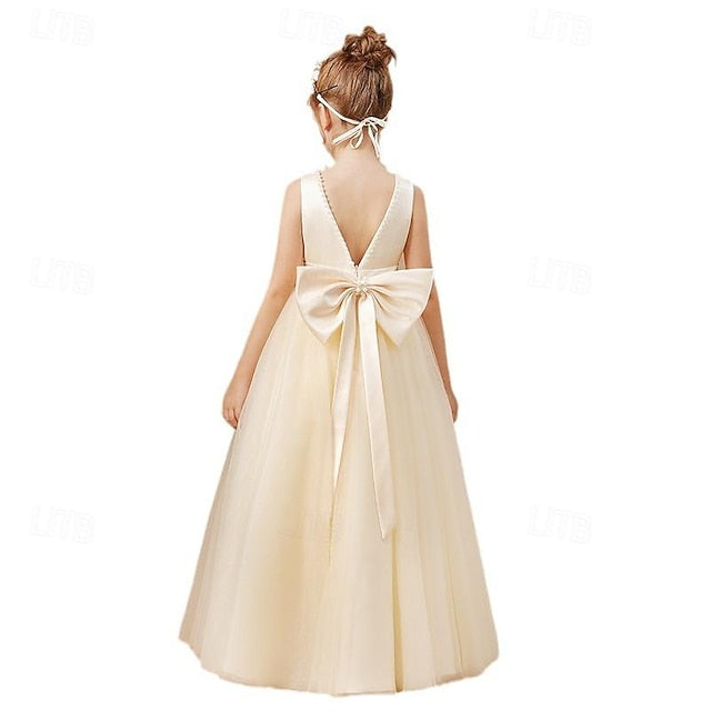 Color Kids Solid Flower Girls' Girl Dress Party