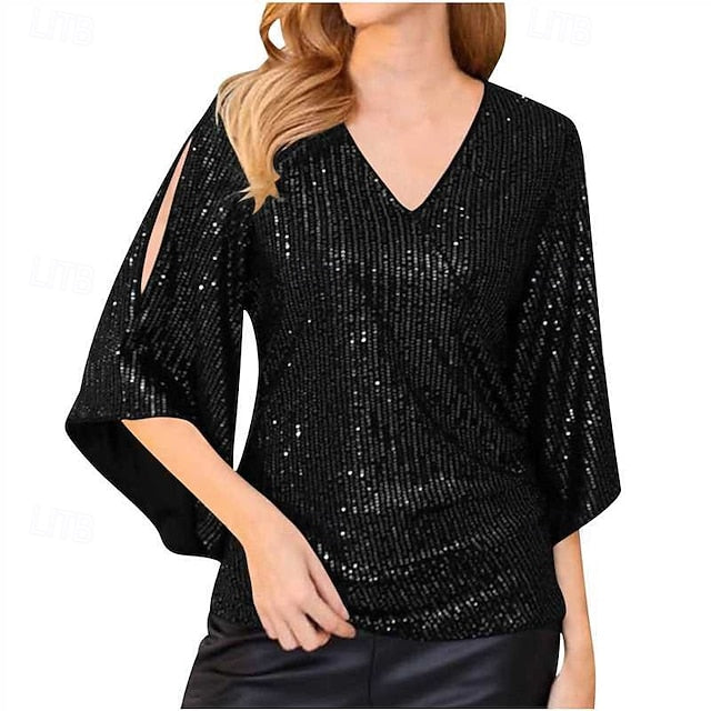 Retro Vintage Roaring 20s 1920s Shirt The Great Gatsby Sequins