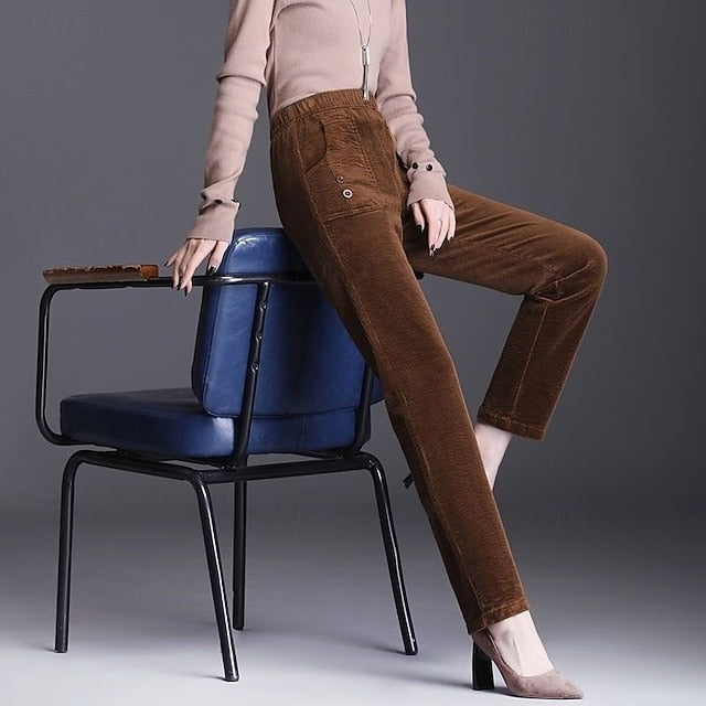 Women's Chinos Straight Vacation Streetwear Casual Full