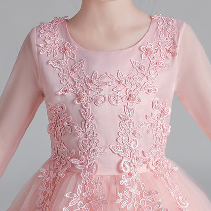 Flower Dress Kids Sleeve Girls' Floral Long Girl