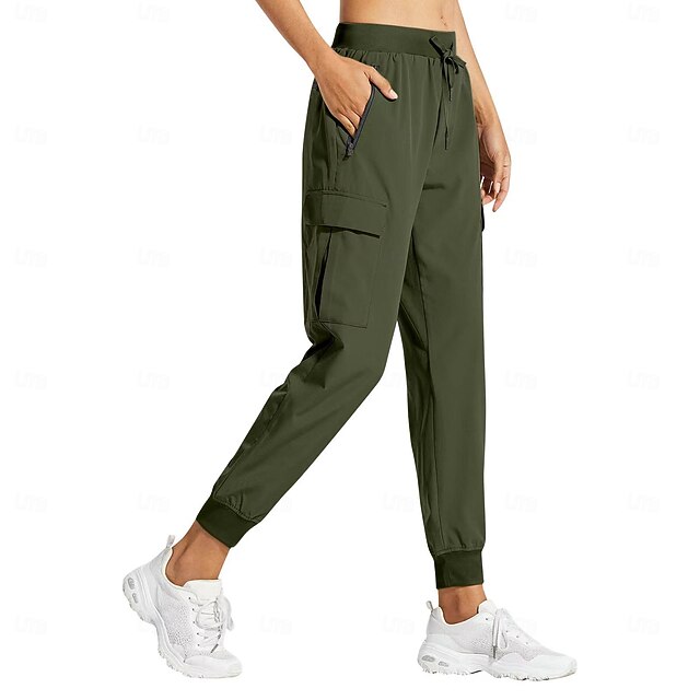 Women's Super Lightweight Cargo Joggers Casual Waterproof