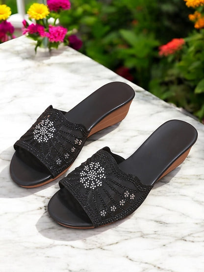 for Classic Strappy Women Chic - Sandals Heel Block Black Ankle